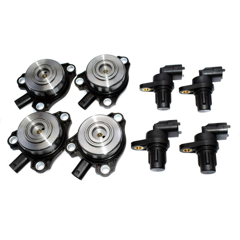 8pcs For Mercedes R171 W203 W209 Camshaft Position Sensors & Adjuster Magnets