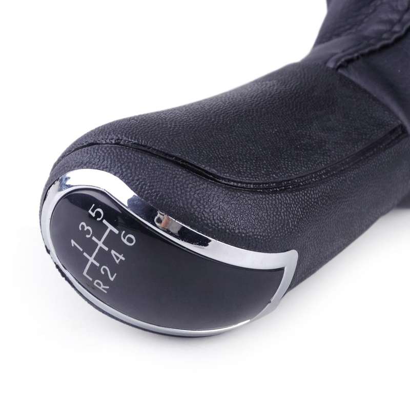 MT 6 Speed Gear Shift Knob w/ Boot Cover Fit for Mercedes-Benz C-Class W203 S203