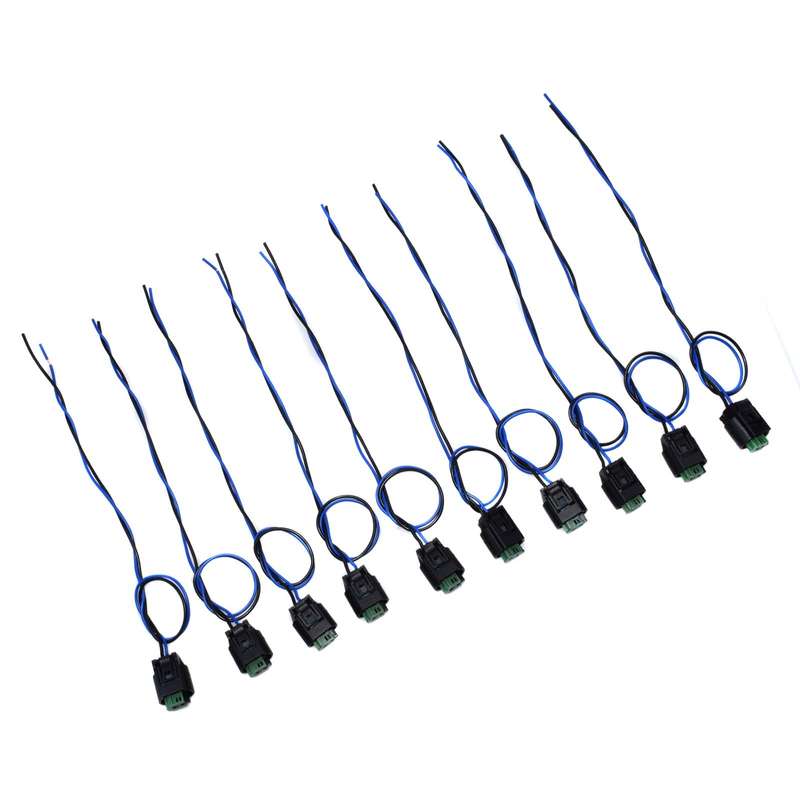 New Outside Ambient Air Temperature Sensor Socket Plug&Wire Kit 10PCS For BMW