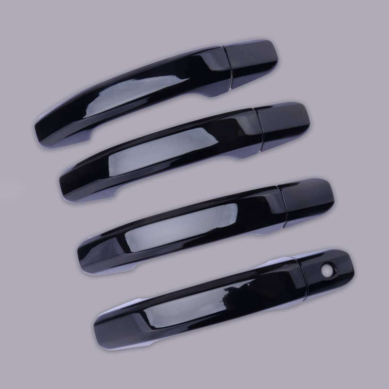 Gloss Black Side Door Handle Cover Trim Fit For Chevrolet Silverado GMC Yukon