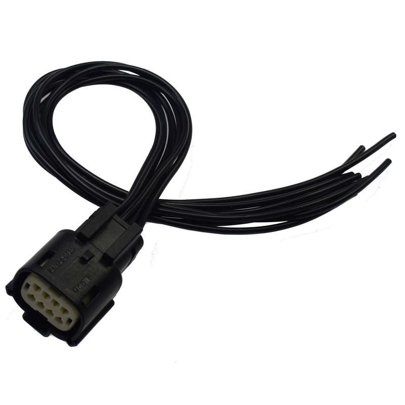 Headlight 6Pin Wire 8-Way Pigtail Plug Connector For 2016-18 Chevrolet Silverado