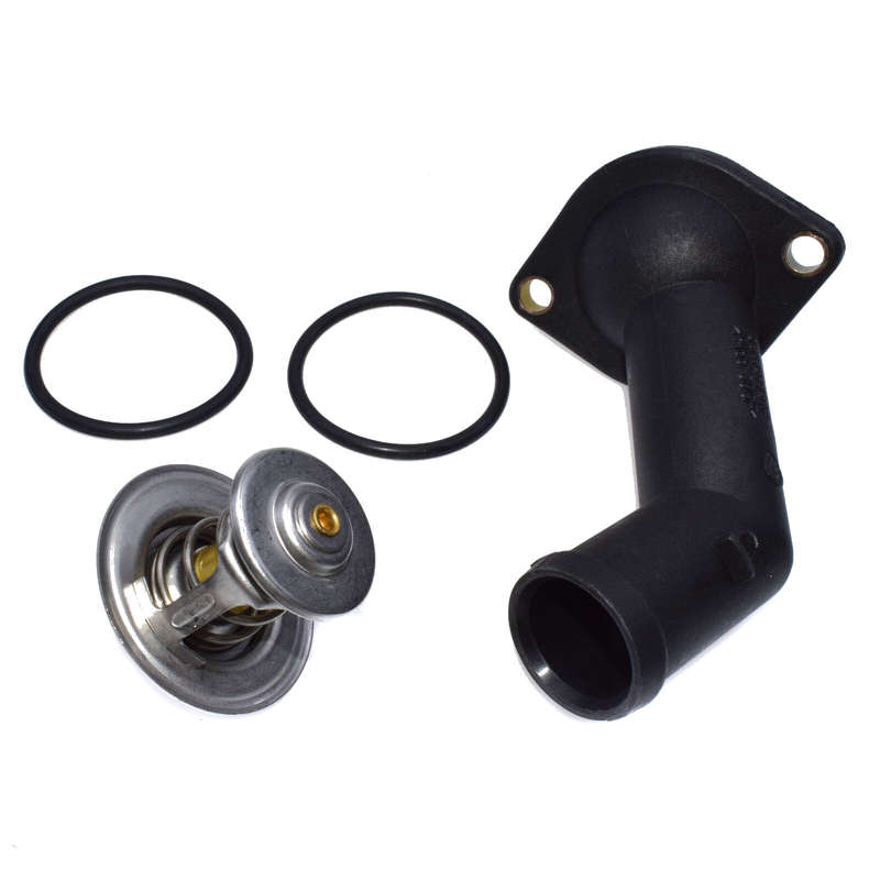 Coolant Thermostat & Housing For VW Golf Jetta Cabrio Passat Scirocco Fox Audi