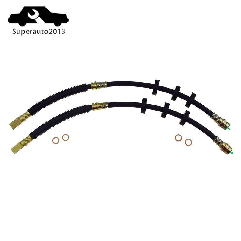 2PCS Brake Hydraulic Hose Front Left & Right For 2008-2011 Ford Focus 2.0L 2.5L