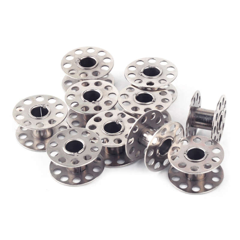 10pcs DIY Metal Alloy Home Factory Sewing Machine Bobbins Spool Tool Parts Craft
