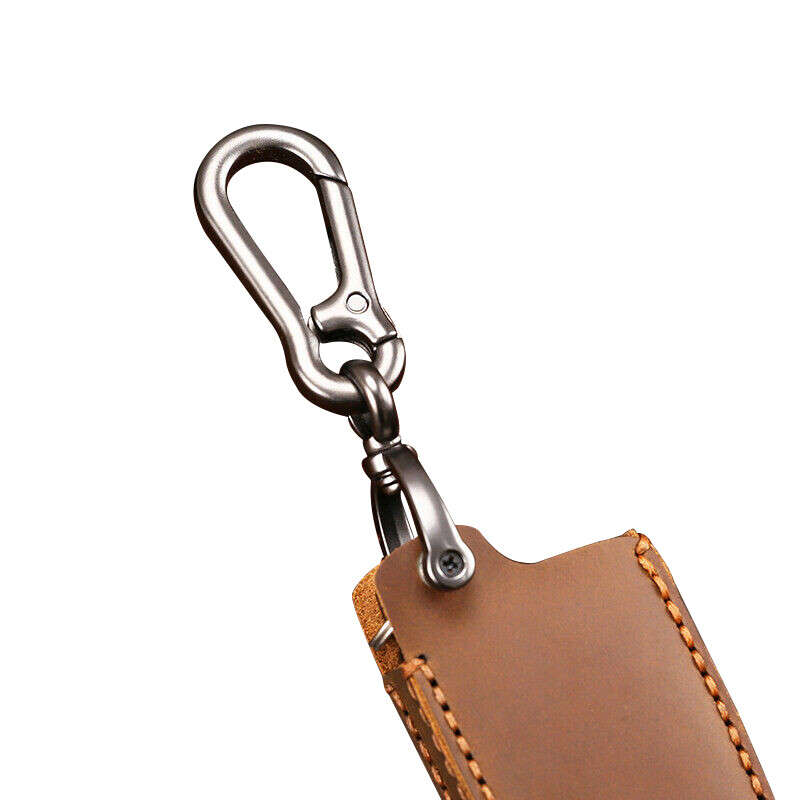 Brown Leather Remote Key Cover Case Fob Fit For Toyota Tacoma Highlander