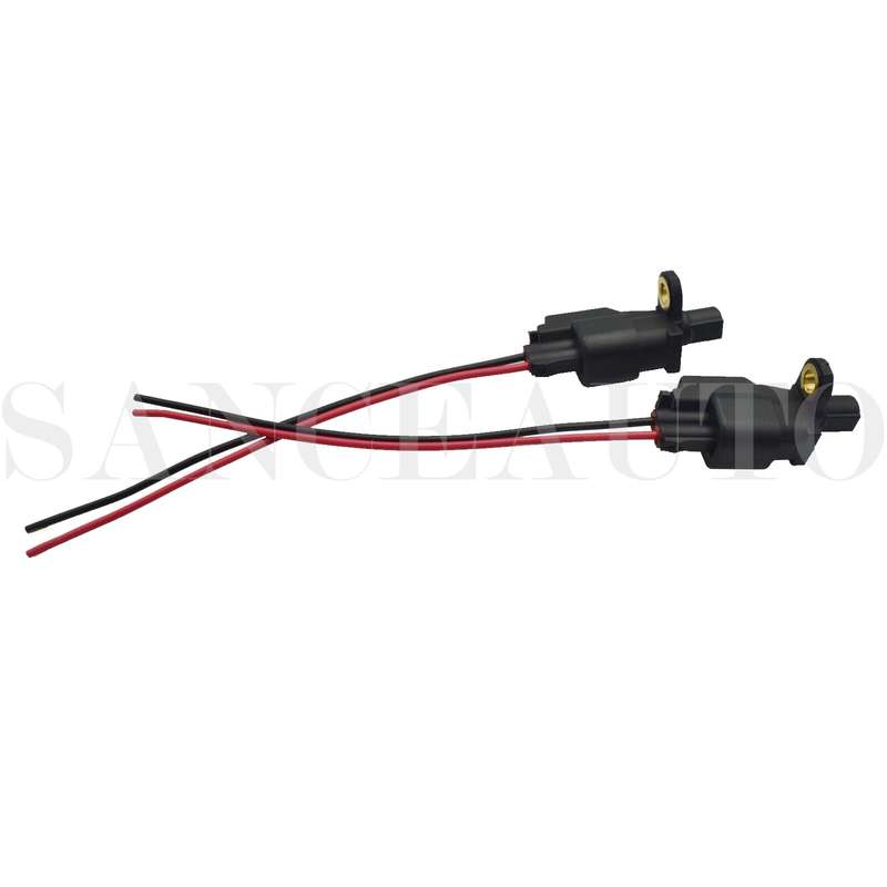 Rear ABS Wheel Speed Sensor W/ Connector 4pcs for Volvo C30 Ford Lincoln Jaguar