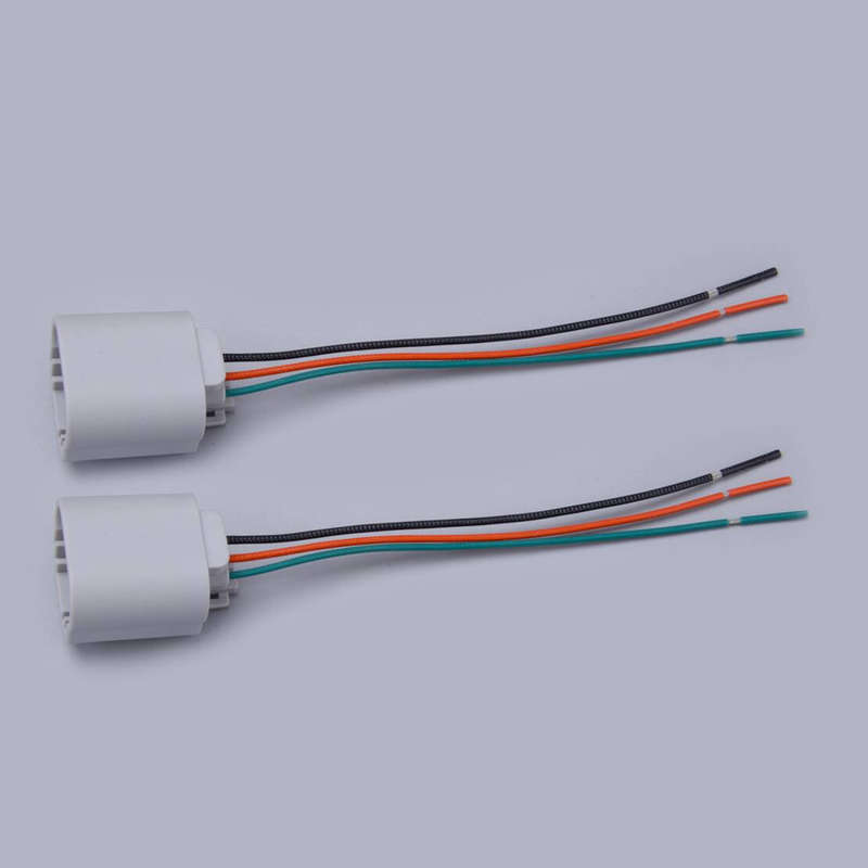 2pcs H13 9008 Headlight Connector Wire Harness Fit For Ford F-150 2004-2019