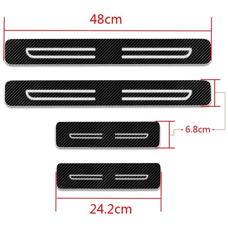 4pc Fit for: Toyota Access Car Door Sill Plate Protector Scuff Entry Guard Cover