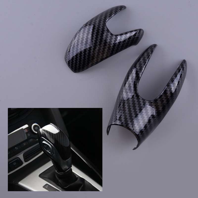 Fit For Ford Escape Kuga 2013-19 Car Inner Console Gear Shift Knob Cover Trim 2x