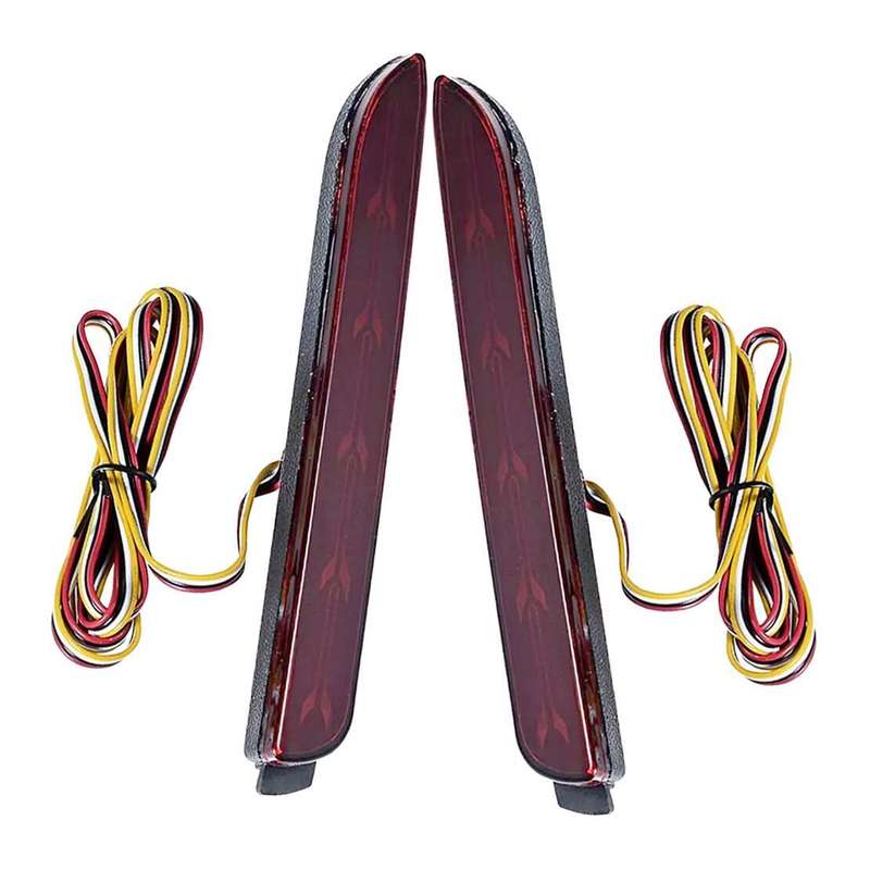 1pair Rear Bumper Reflector Running Light Brake Lamp Fit For Toyota Matrix Venza
