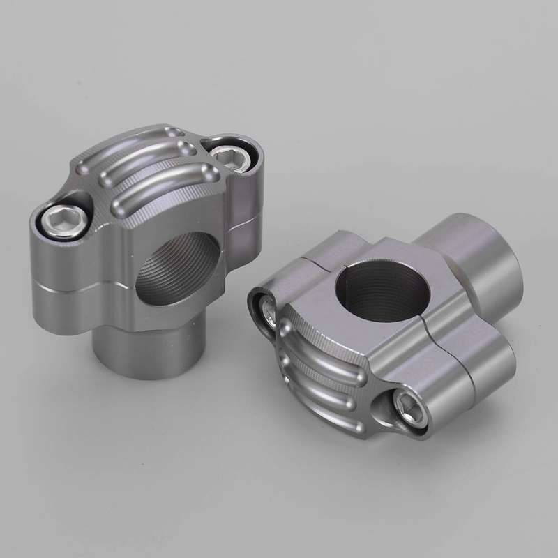 Motorcycle HandleBar Aluminum 7/8" 22mm Handle Fat Bar Mount Clamps Riser TOP