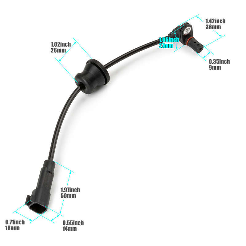 Rear ABS Wheel Speed Sensor L/Right For Chevrolet Equinox Terrain GMC 25913456