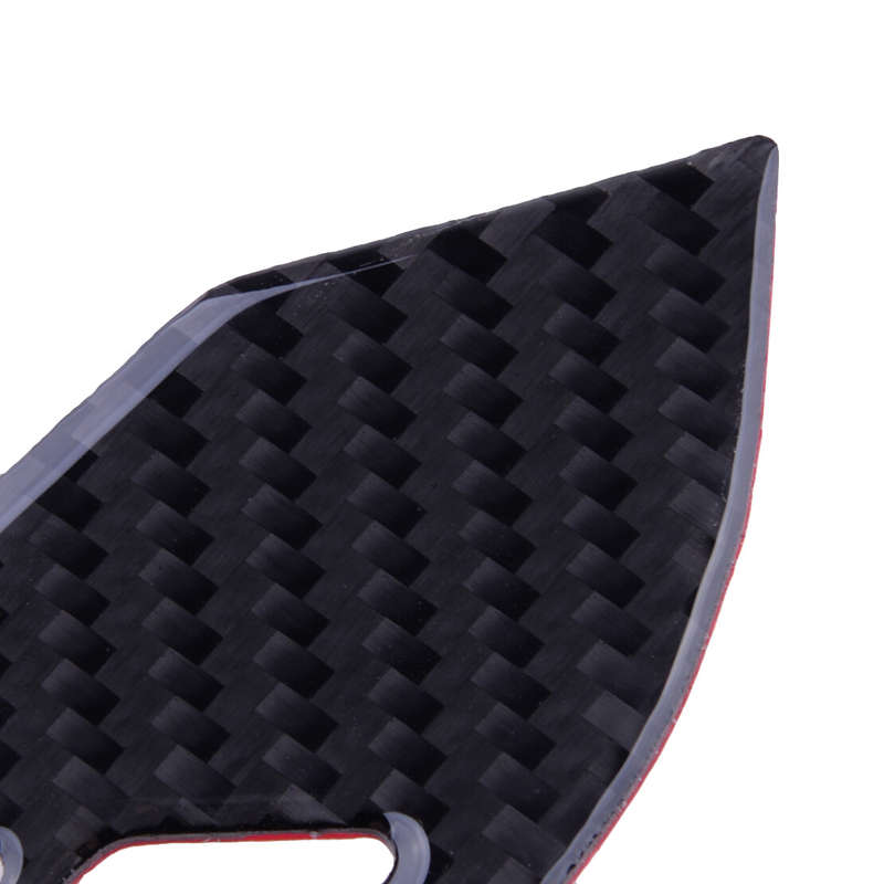 Black Carbon Fiber Steering Wheel Button Trim Cover Fit for BMW 5 Series E60 E61