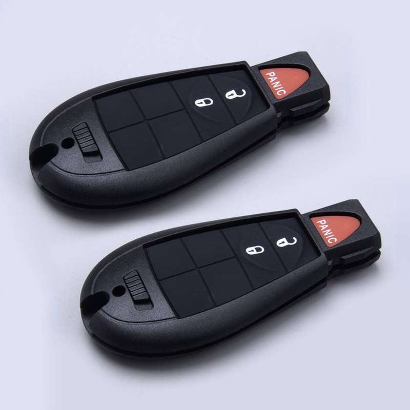 2Pcs Remote 3 Button Key Cover Fob Housing Case Fit for Jeep Cherokee 2013-2021