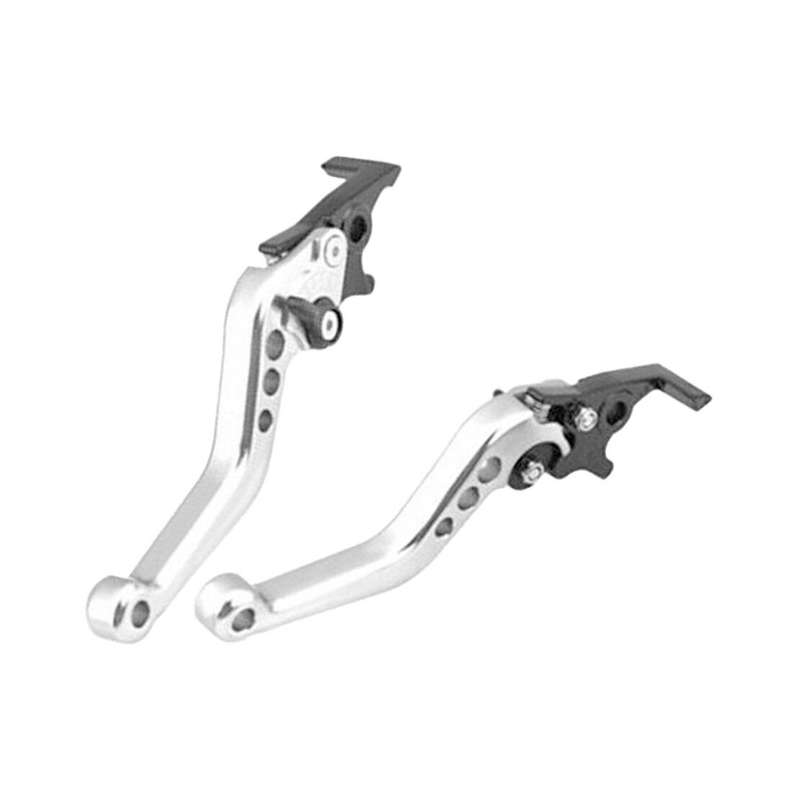 Aluminum Brake Clutch Levers Handle Grips Kit Fit For Motorcycle Scooter New