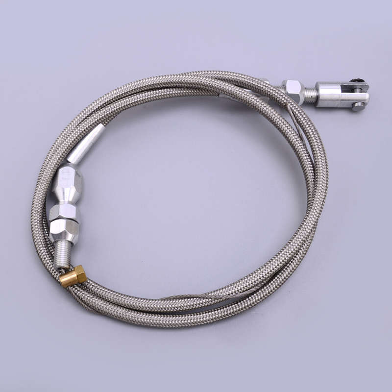36" Universal Car Throttle Accelerator Cable Stainless Steel Braided Style