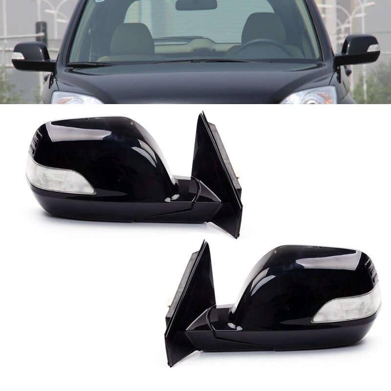 1Pair Folding Power Rearview Mirror Fit For Honda CRV 2007-2011 Black