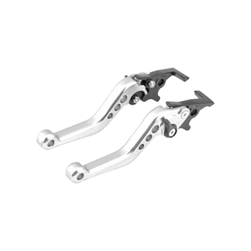 Aluminum Brake Clutch Levers Handle Grips Kit Fit For Motorcycle Scooter New