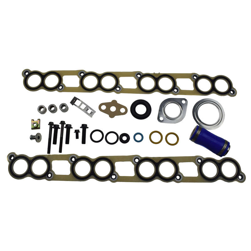 3C3Z-9439-AA For 2004-2007 Ford 6.0L Powerstroke Cooler Gasket Kit W/Blue Hose