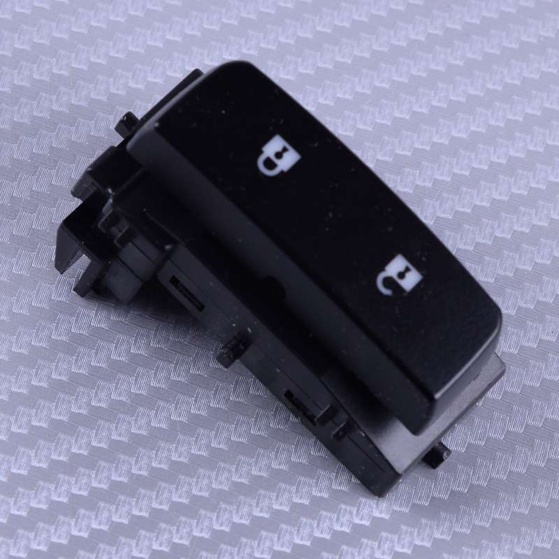 Left Front Door Lock Switch Push Button fit for GMC Sierra 15804093 Black