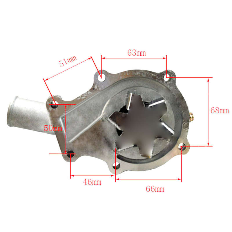 For Kubota V1505 ZD25F ZD28 ZD326 ZD326HL Engine Water Pump 16251-73034