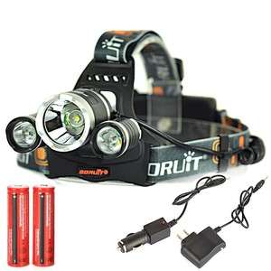 “3x CREE XM-L T6 LED Headlamp Head Light”¿¿¿¿¿¿¿