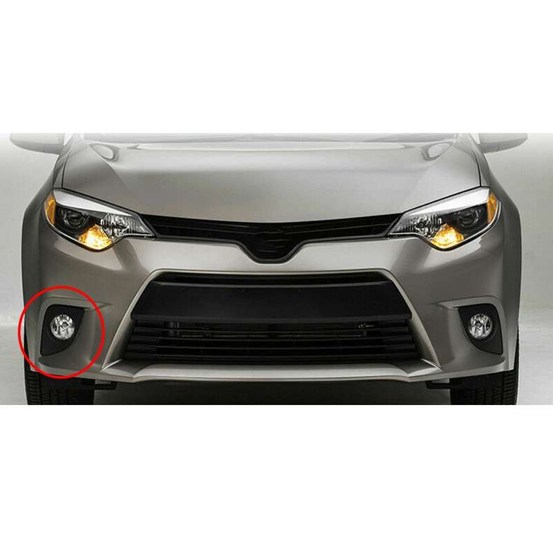 Front Right Bumper Fog Light Cover Bezel Trim Fit for Toyota Corolla 2014-16