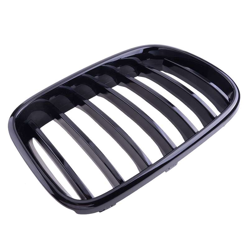 1Pair Black Front Bumper Kidney Grille Grill Fit for BMW F25 X3 2011-2014