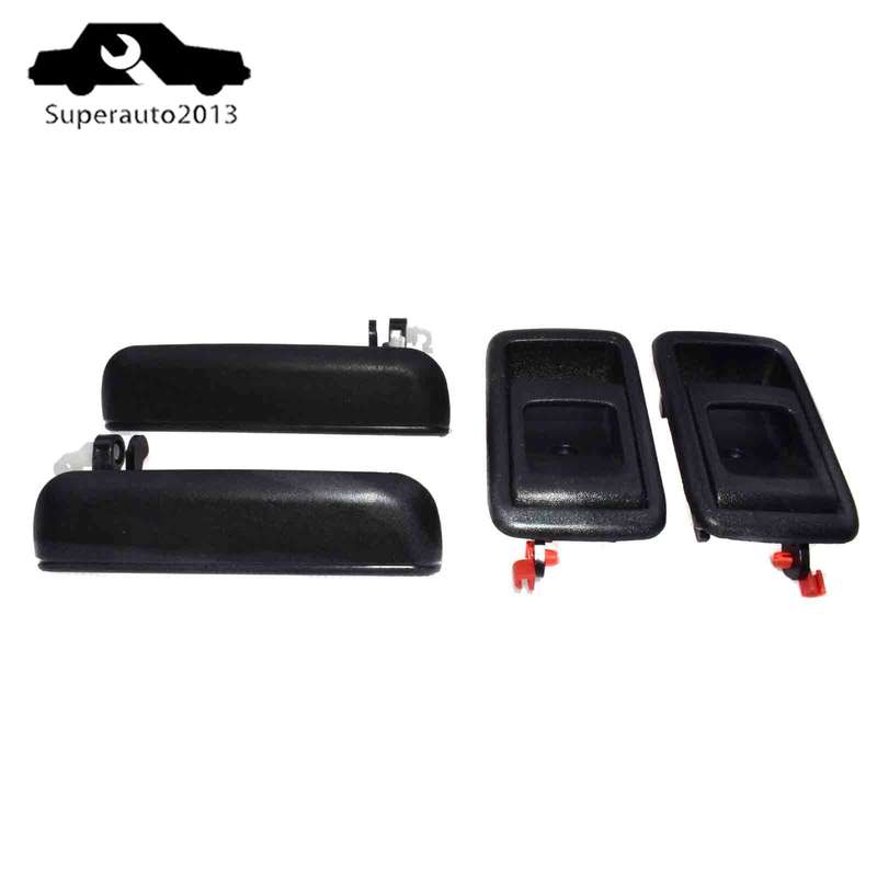 4PCS Exterior & Interior Door Handle Front Left Right For Toyota Tacoma Tercel