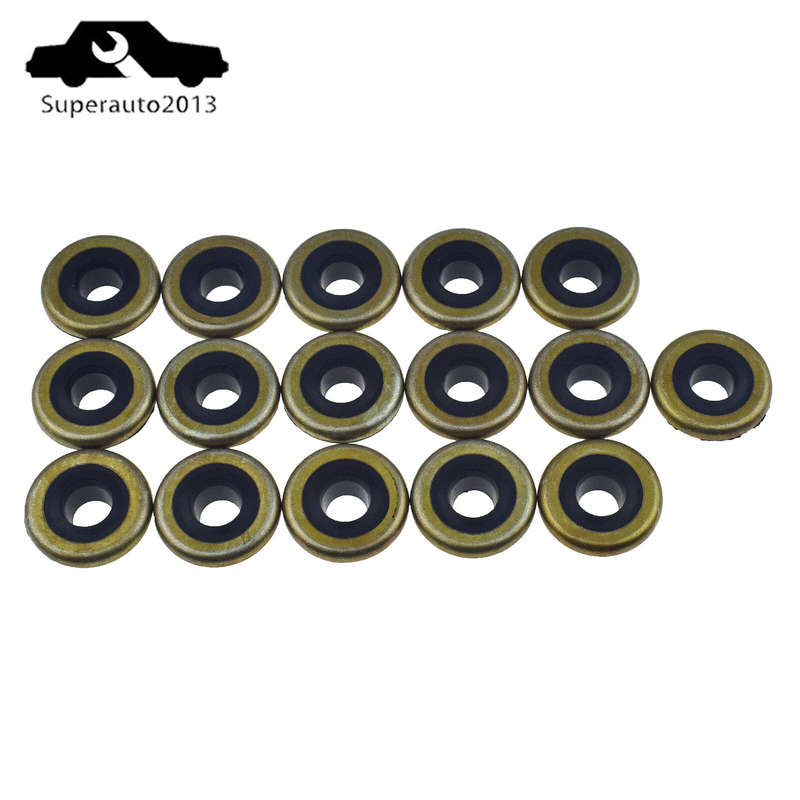 16X Rocker Valve Cover Bolt Seal Grommet For 2002-2005 Subaru Impreza WRX EJ205