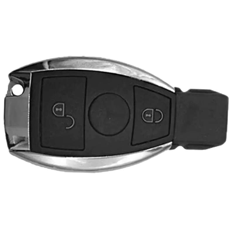 Car 2 Button Remote Key Fob Case With Uncut Blade Fit For Mercedes Benz