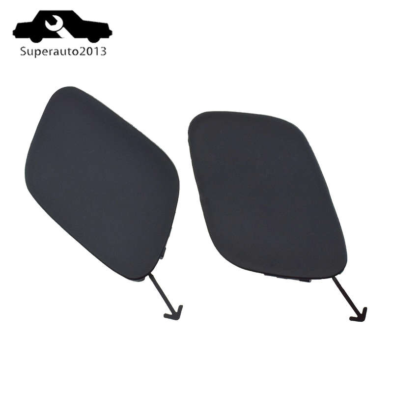 Pair Tow Hook Eye Cap Covers Left + Right Side For 2019 2020 2021 Toyota Prius