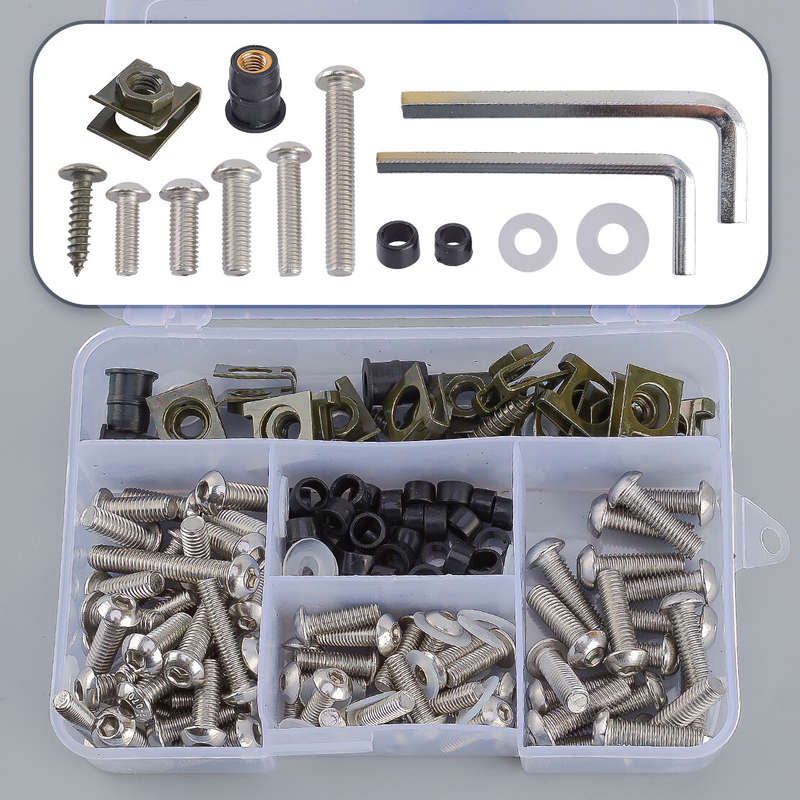 Fairing Bodywork Screw Washer Kit Fit for Kawasaki Ninja ZX6R ZX7R ZX9R ZX6RR