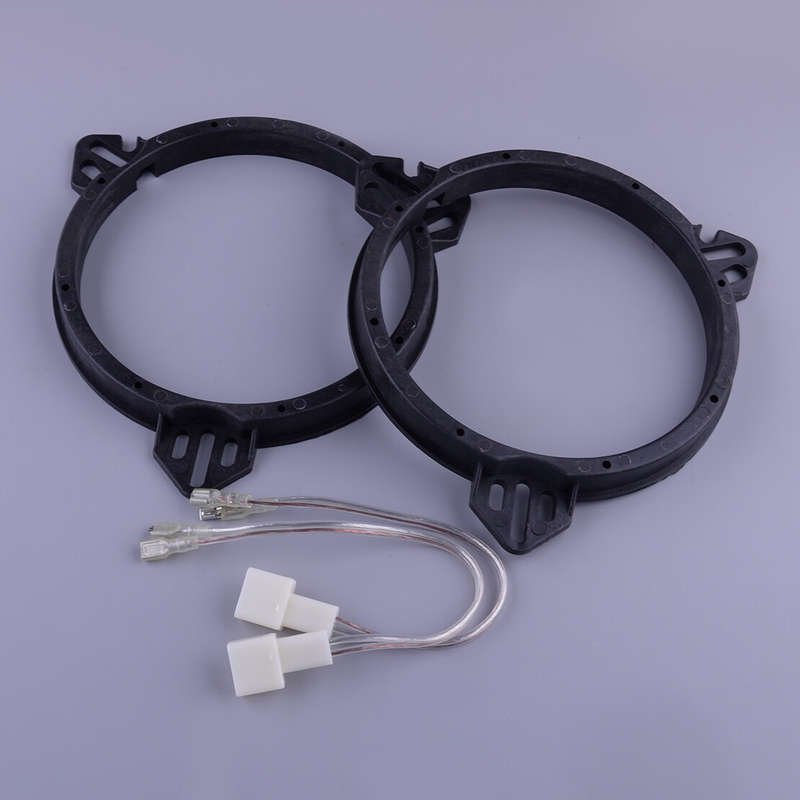 2x Rear Door Speaker Adapter Rings & Wire Harness Fit for Subaru Impreza Legacy