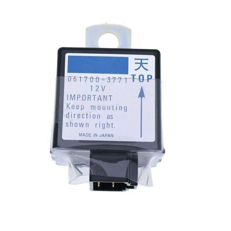 12V Time Delay Relay Solenoid 061700-3770 For Denso Kubota Engine Stop Relay
