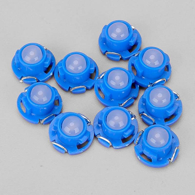 10 Pc Blue T4.7 SMD LED Bulbs For Instrument Gauge Cluster Dash Light DC 12V