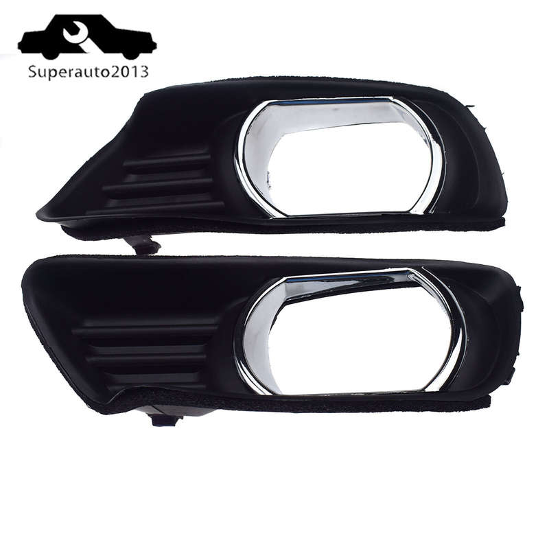 2PCS Front Bumper Fog Light Bezel Cover For Toyota Camry 52128-06040 52127-06040