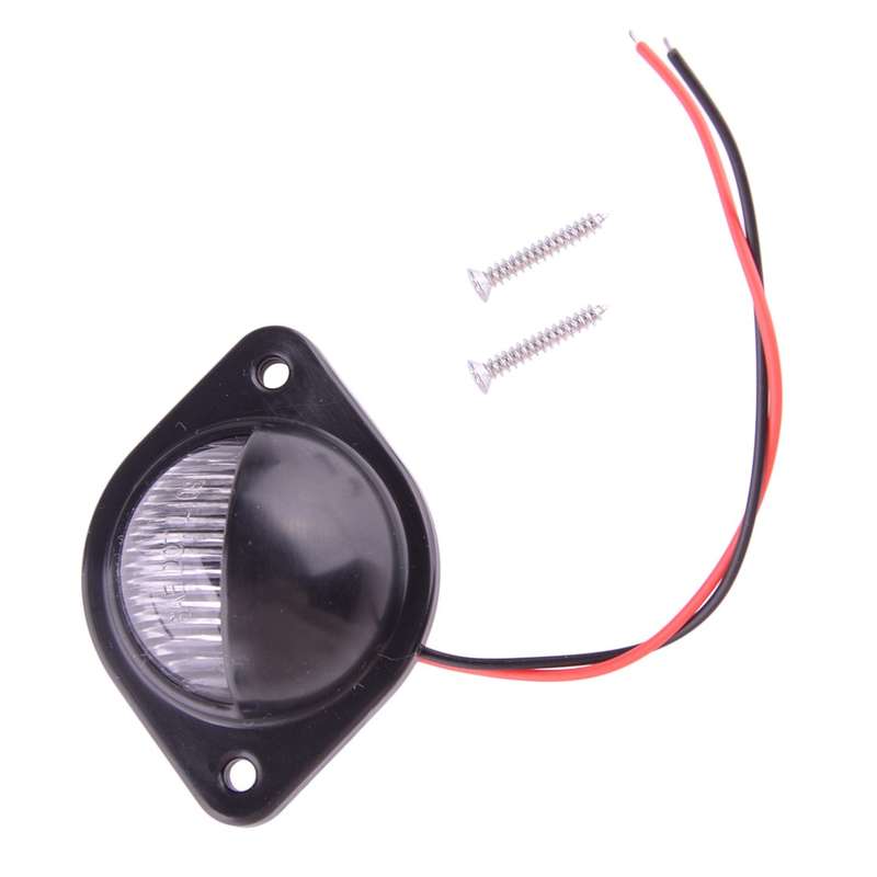 2Pc LED Rear Bumper Tag License Plate Light Lamp Universal For Cars Truck New