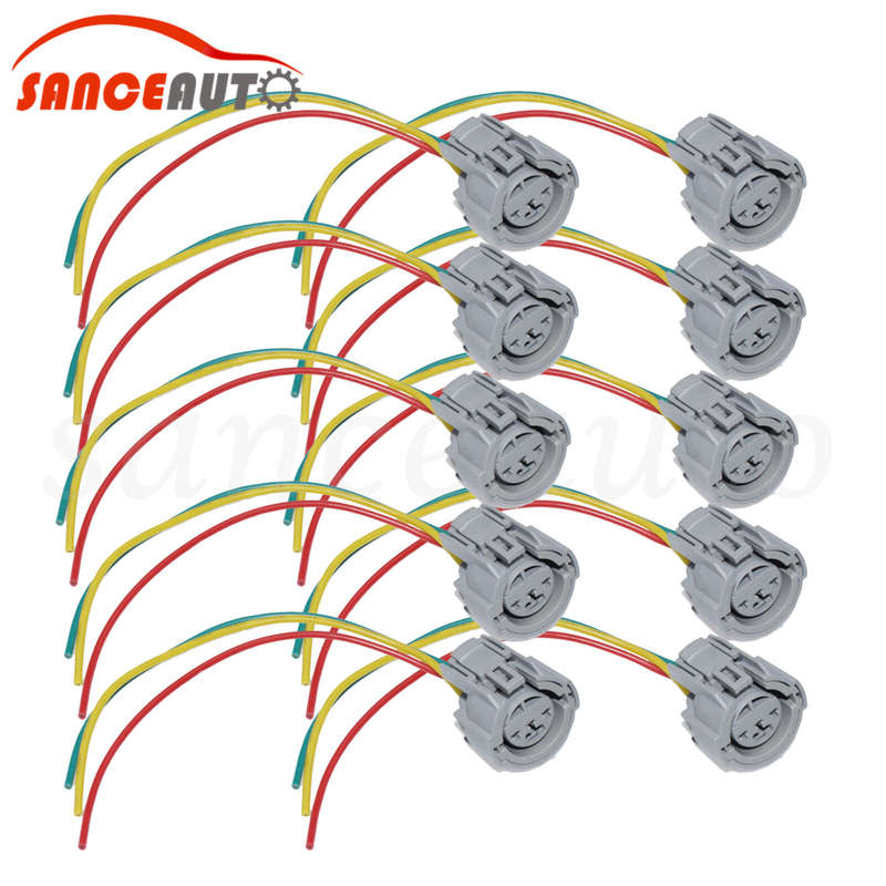 10PCS Throttle Position TPS Sensor Wire Connector Plug Harness For Honda Acura