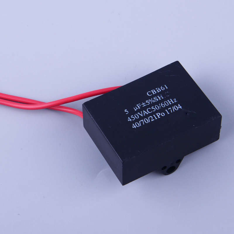 CBB61 Appliance Motor Capacitor 5uf 2 Wire 450VAC 50/60Hz Fit for Ceiling Fan