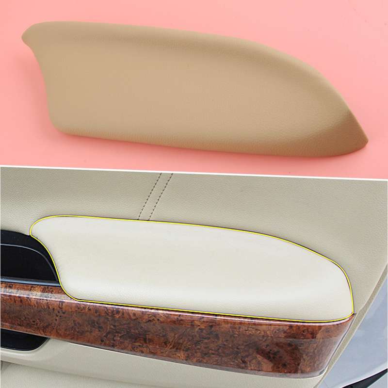 Leather Rear Right Door Panel Armrest Cover Beige Tan Fit For Honda Accord 08-12