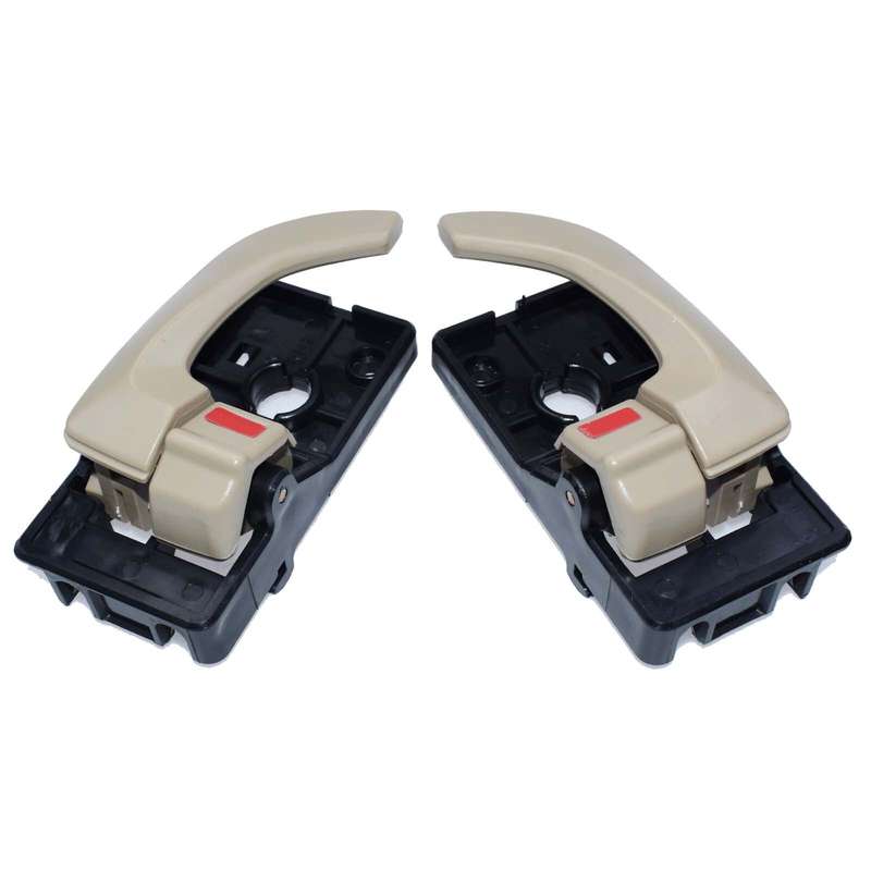 2PCS Beige Inside Door Handle Left & Right Side For 2005-2009 Hyundai Tucson New