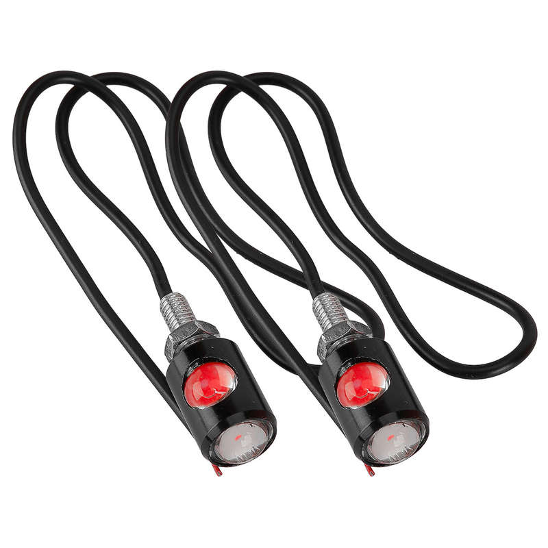 2pcs Universal Mini LED Motorcycle Turn Signal Indicator Blinker Light