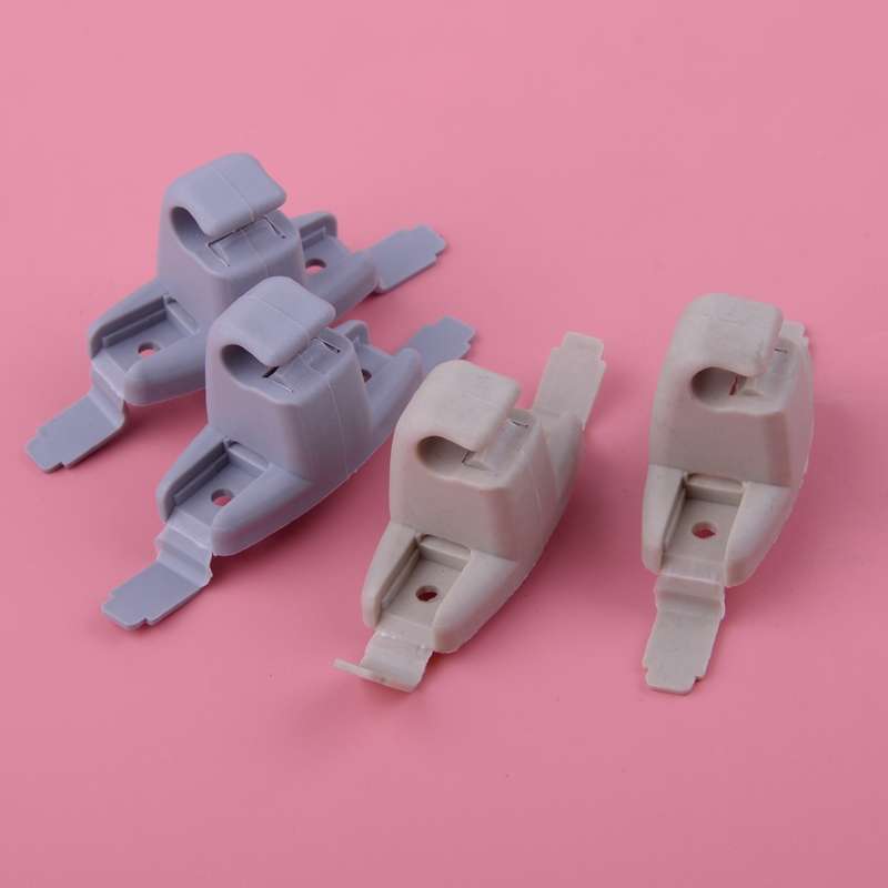 2x Beige/Grey Sun Visor Clip Set Fit For BMW E46 M3 323Ci 328Ci 325xi 323i 330xi