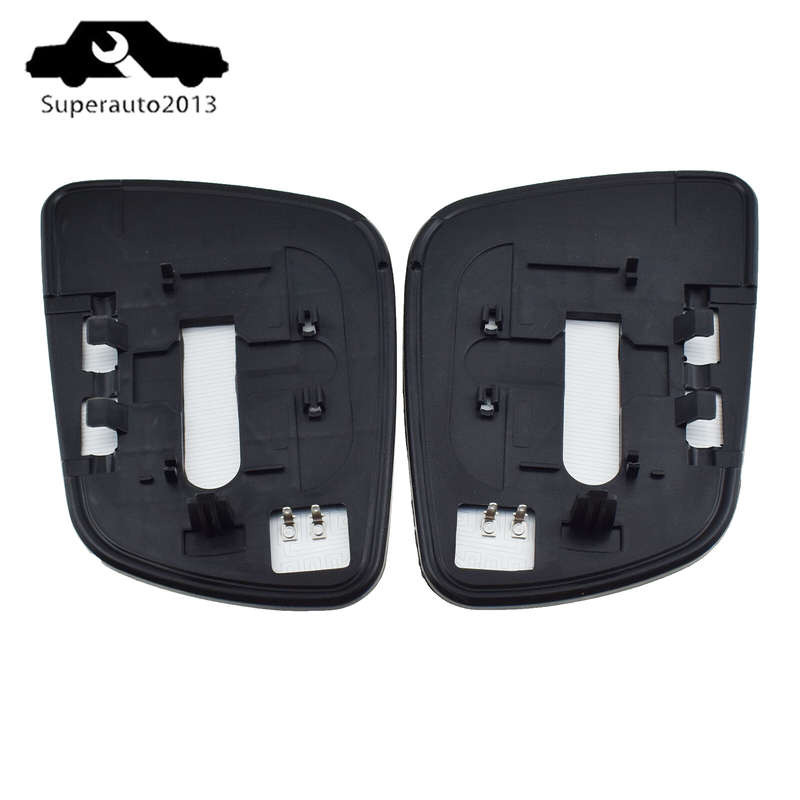 Pair Left & Right Side Door Mirror Glass Heated For Mitsubishi Lancer 2008-2014