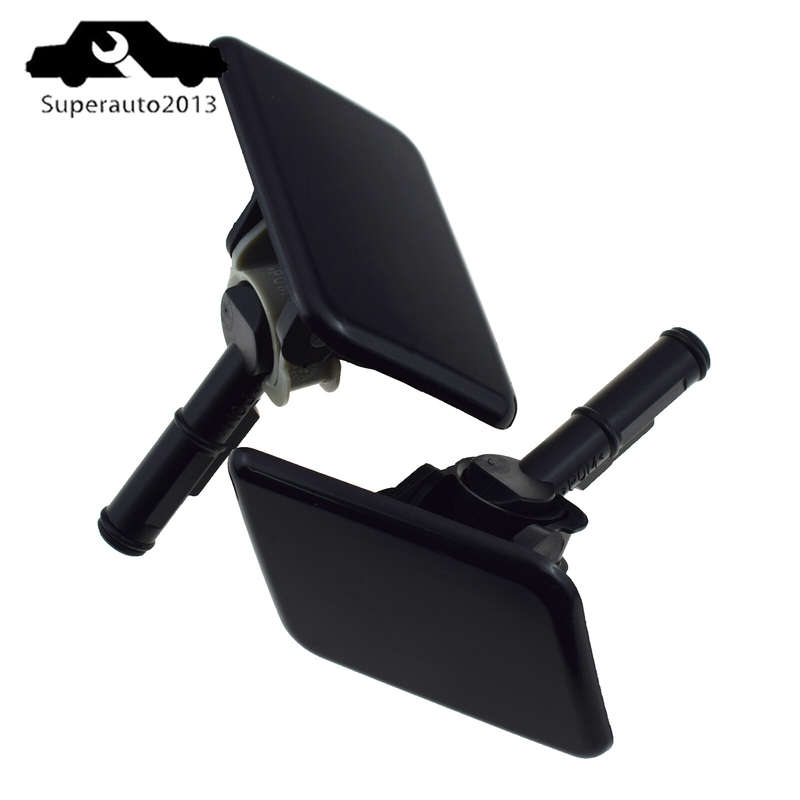 Pair Left Right Side Headlight Washer Nozzle Cap Fit For Hyundai i40 2011-2014