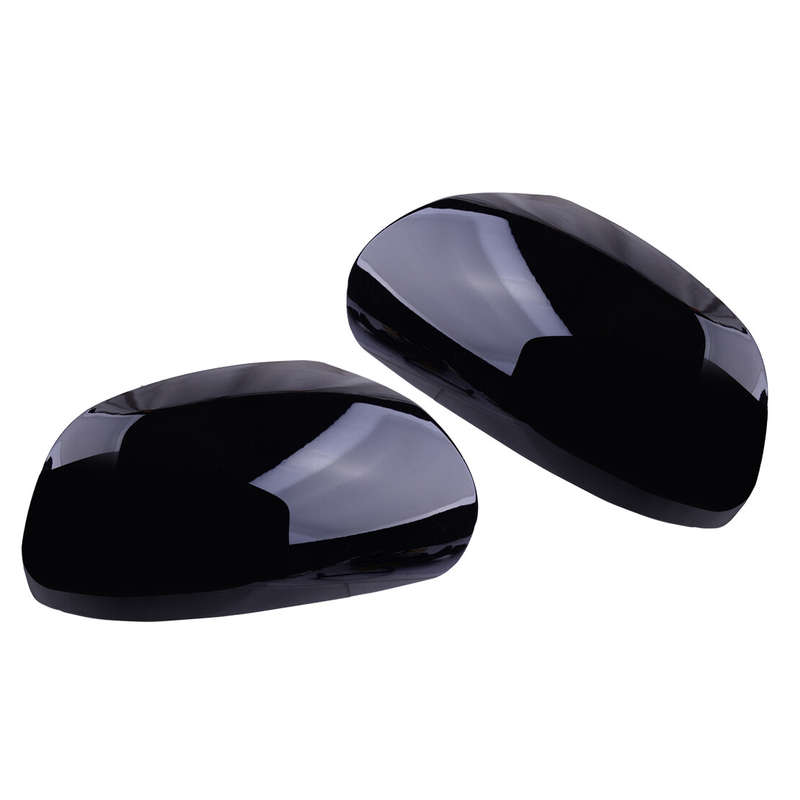 1pair Side Wing Rearview Mirror Cover Cap Black Fit For Kia Forte 2009 2010-2012