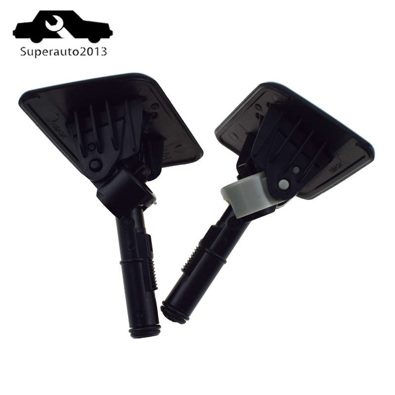 Pair Left Right Side Headlight Washer Nozzle Cap Fit For Hyundai i40 2011-2014