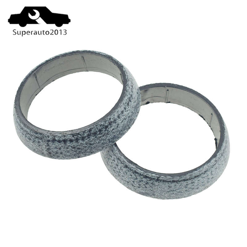 Pair Exhaust Gasket For Subaru Impreza Ascent BRZ WRX STi Legacy Baja 44022AA123