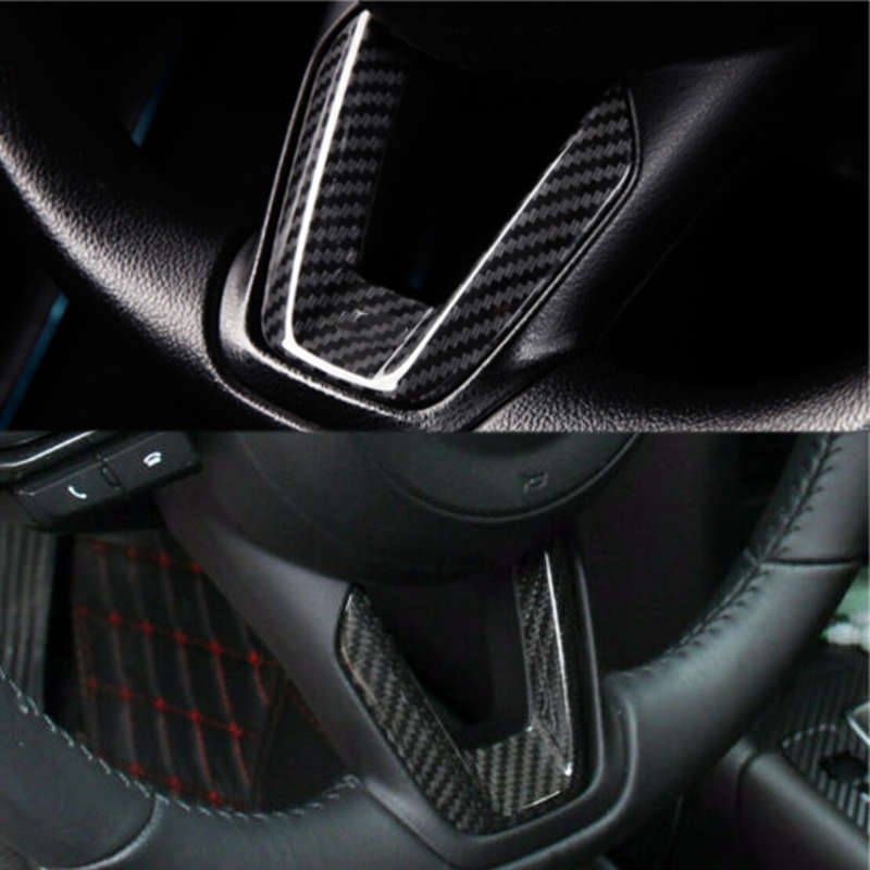 Steering Wheel Center Lower Trim Cover Carbon Fiber Style Fit For Mazda 3 6 CX-5
